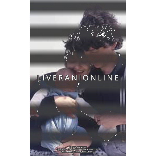 DIAP-RETROSPETTIVA PAOLO ROSSI ATTORE E COMICO NELLA FOTO PAOLO ROSSI CON LA MOGLIE LUCIA VASINI AG THEMA-AG ALDO LIVERANI SAS