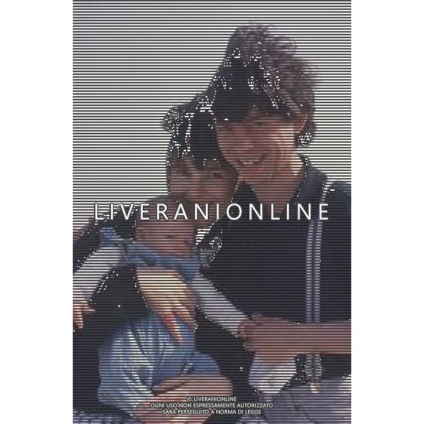 DIAP-RETROSPETTIVA PAOLO ROSSI ATTORE E COMICO NELLA FOTO PAOLO ROSSI CON LA MOGLIE LUCIA VASINI AG THEMA-AG ALDO LIVERANI SAS