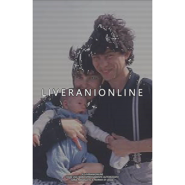 DIAP-RETROSPETTIVA PAOLO ROSSI ATTORE E COMICO NELLA FOTO PAOLO ROSSI CON LA MOGLIE LUCIA VASINI AG THEMA-AG ALDO LIVERANI SAS