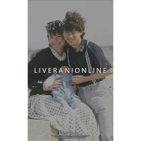 DIAP-RETROSPETTIVA PAOLO ROSSI ATTORE E COMICO NELLA FOTO PAOLO ROSSI CON LA MOGLIE LUCIA VASINI AG THEMA-AG ALDO LIVERANI SAS
