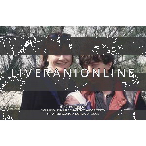 DIAP-RETROSPETTIVA PAOLO ROSSI ATTORE E COMICO NELLA FOTO PAOLO ROSSI CON LA MOGLIE LUCIA VASINI AG THEMA-AG ALDO LIVERANI SAS