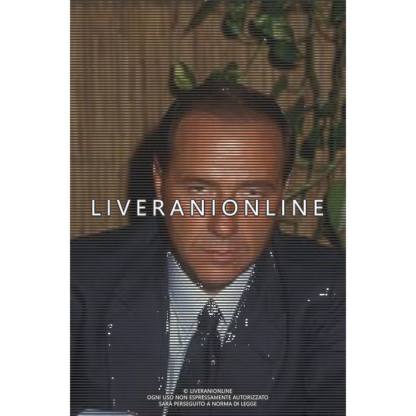 DIAP-RETROSPETTIVA SILVIO BERLUSCONI POLITICO E IMPRENDITORE NELLA FOTO SILVIO BERLUSCONI AG ALDO LIVERANI SAS
