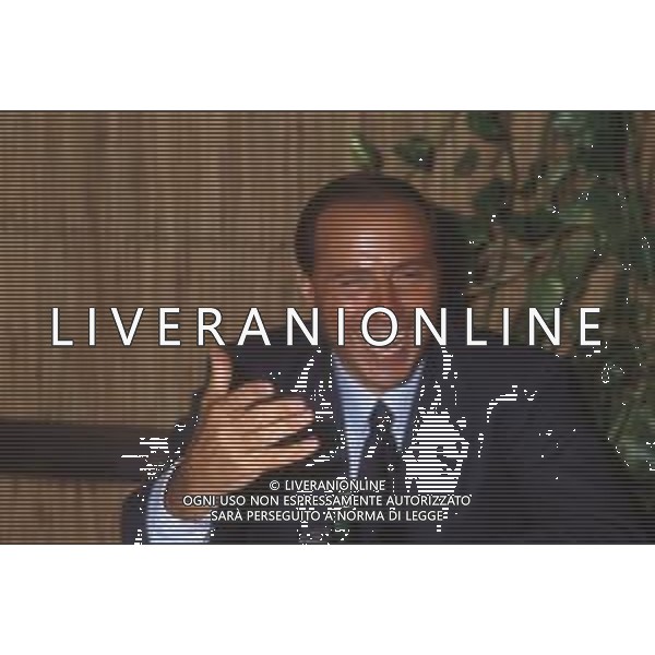 DIAP-RETROSPETTIVA SILVIO BERLUSCONI POLITICO E IMPRENDITORE NELLA FOTO SILVIO BERLUSCONI AG ALDO LIVERANI SAS