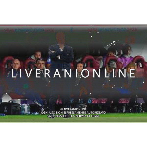 TVEM July 07, 2025 Geneva, Switzerland - Portugal vs Italy - Women\'s UEFA Euro 2025 - Stade de Geneve. In the pic: Andrea Soncin head coach of Italy FOTO EMMANUELE MASTRODONATO-AG ALDO LVERANI SAS