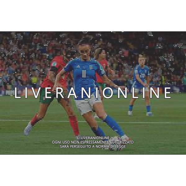 TVEM July 07, 2025 Geneva, Switzerland - Portugal vs Italy - Women\'s UEFA Euro 2025 - Stade de Geneve. In the pic: Barbara Bonansea of Italy in action against Ana Borges of Portugal FOTO EMMANUELE MASTRODONATO-AG ALDO LVERANI SAS