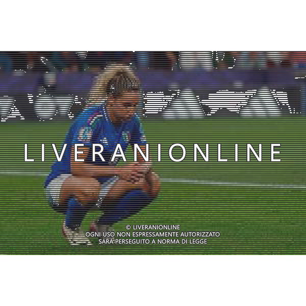 TVEM July 07, 2025 Geneva, Switzerland - Portugal vs Italy - Women\'s UEFA Euro 2025 - Stade de Geneve. In the pic: Emma Severini of Italy disappointment FOTO EMMANUELE MASTRODONATO-AG ALDO LVERANI SAS