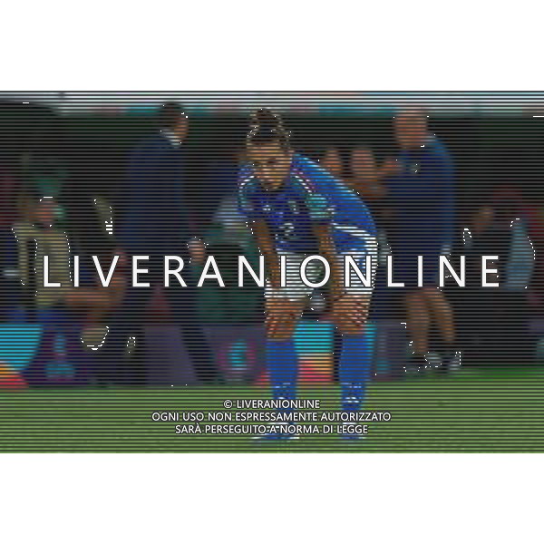 TVEM July 07, 2025 Geneva, Switzerland - Portugal vs Italy - Women\'s UEFA Euro 2025 - Stade de Geneve. In the pic: Elisabetta Oliviero of Italy disappointment FOTO EMMANUELE MASTRODONATO-AG ALDO LVERANI SAS