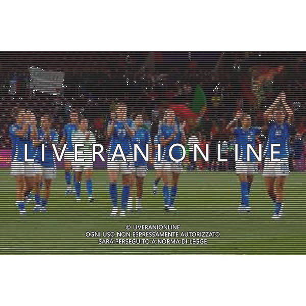 TVEM July 07, 2025 Geneva, Switzerland - Portugal vs Italy - Women\'s UEFA Euro 2025 - Stade de Geneve. In the pic: the Italy players applauds fans FOTO EMMANUELE MASTRODONATO-AG ALDO LVERANI SAS