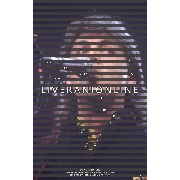 DIAP-RETROSPETIIVA PAUL MC CARTNEY CANTANTE NELLA FOTO PAUL MC CARTNEY NELL\'ANNO 1989 AG ALDO LIVERANI SAS 