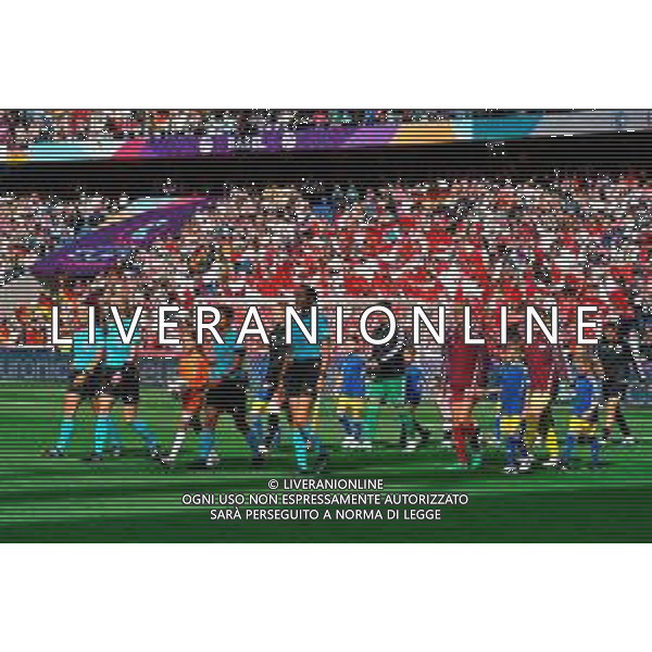 TVEM July 08, 2025 Basel, Switzerland - Germany vs Denmark - Women\'s UEFA Euro 2025 - St. Jakob-Park. In the pic: the players of the two teams enter the field ©TVEM Emmanuele Mastrodonato - AGENZIA ALDO LIVERANI SAS