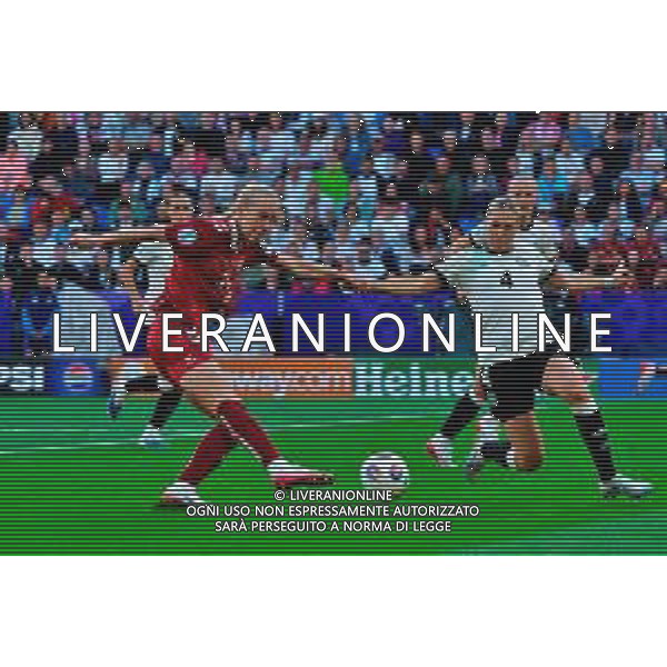 TVEM July 08, 2025 Basel, Switzerland - Germany vs Denmark - Women\'s UEFA Euro 2025 - St. Jakob-Park. In the pic: Amalie Vangsgaard of Denmark scores a goal of 0-1 ©TVEM Emmanuele Mastrodonato - AGENZIA ALDO LIVERANI SAS