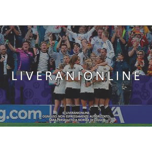 TVEM July 08, 2025 Basel, Switzerland - Germany vs Denmark - Women\'s UEFA Euro 2025 - St. Jakob-Park. In the pic: Lea Schüller of Germany celebrates after scoring a goal with teammates ©TVEM Emmanuele Mastrodonato - AGENZIA ALDO LIVERANI SAS