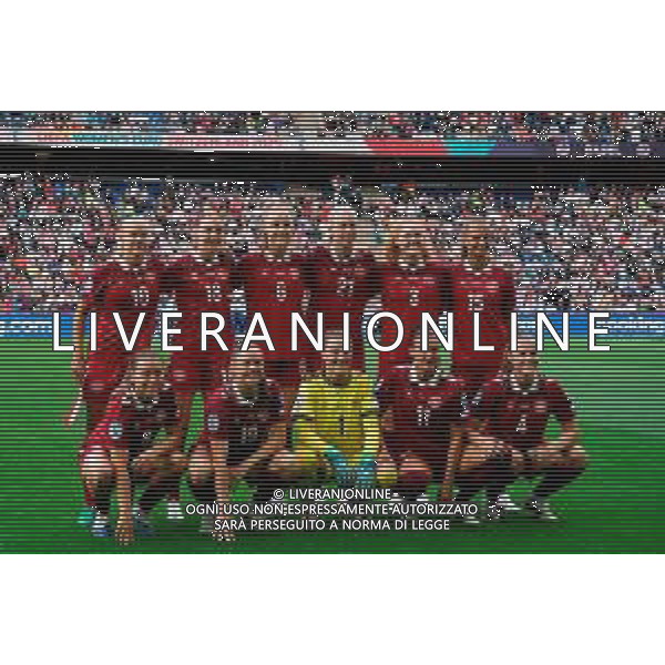 TVEM July 08, 2025 Basel, Switzerland - Germany vs Denmark - Women\'s UEFA Euro 2025 - St. Jakob-Park. In the pic: Denmark team line up ©TVEM Emmanuele Mastrodonato - AGENZIA ALDO LIVERANI SAS