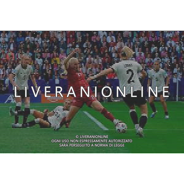 TVEM July 08, 2025 Basel, Switzerland - Germany vs Denmark - Women\'s UEFA Euro 2025 - St. Jakob-Park. In the pic: Amalie Vangsgaard of Denmark in action against Sarai Linder of Germany ©TVEM Emmanuele Mastrodonato - AGENZIA ALDO LIVERANI SAS