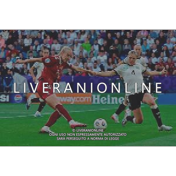 TVEM July 08, 2025 Basel, Switzerland - Germany vs Denmark - Women\'s UEFA Euro 2025 - St. Jakob-Park. In the pic: Amalie Vangsgaard of Denmark scores a goal of 0-1 ©TVEM Emmanuele Mastrodonato - AGENZIA ALDO LIVERANI SAS