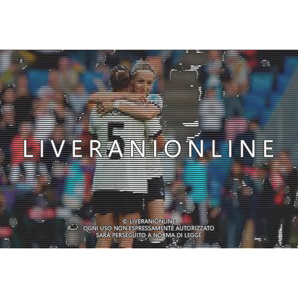 TVEM July 08, 2025 Basel, Switzerland - Germany vs Denmark - Women\'s UEFA Euro 2025 - St. Jakob-Park. In the pic: Carlotta Wamser of Germany and Kathrin Hendrich of Germany ©TVEM Emmanuele Mastrodonato - AGENZIA ALDO LIVERANI SAS
