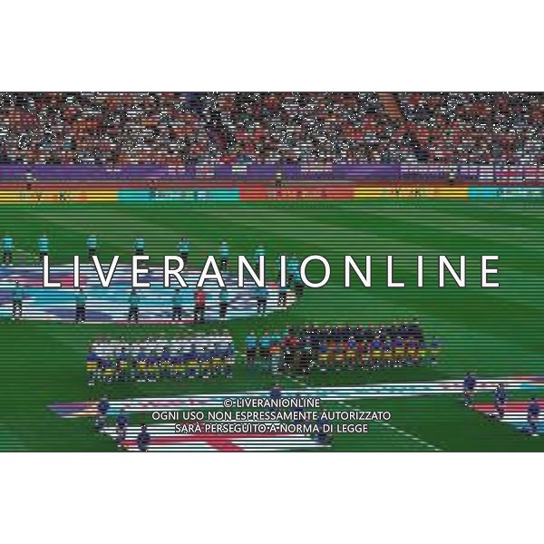 TVEM July 08, 2025 Zurich, Switzerland - England vs Netherlands - Women\'s UEFA Euro 2025 - Stadion Letzigrund. In the pic: Players of England and Netherlands line up during the National Anthems ©TVEM Emmanuele Mastrodonato - AGENZIA ALDO LIVERANI SAS