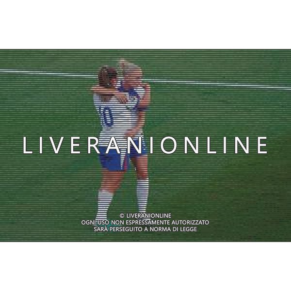 TVEM July 08, 2025 Zurich, Switzerland - England vs Netherlands - Women\'s UEFA Euro 2025 - Stadion Letzigrund. In the pic: Ella Toone of England celebrates after scoring a goal with Alex Greenwood of England ©TVEM Emmanuele Mastrodonato - AGENZIA ALDO LIVERANI SAS