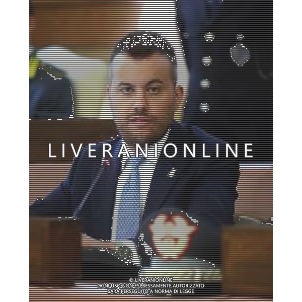 IMOLA 10 07 2025 CONFERENZA STAMPA GUARDIA DI FINANZA DI BOLOGNA E POLIZIA LOCALE DEL NUOVO CIRCONDARIO IMOLESE:ATTIVITA\' CONGIUNTA NEL SETTORE DEGLI AFFITTI BREVI NELLA MAGGIOR PARTE DEI CASI SENZA ALCUN TIPO DI AUTORIZZAZIONE.NELLA FOTO SINDACO DI IMOLA MARCO PANIERI ©SANNA - AGENZIA ALDO LIVERANI SAS