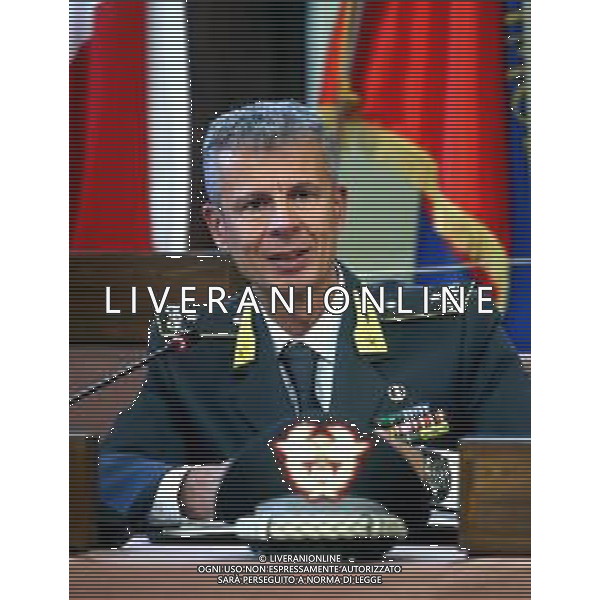 IMOLA 10 07 2025 CONFERENZA STAMPA GUARDIA DI FINANZA DI BOLOGNA E POLIZIA LOCALE DEL NUOVO CIRCONDARIO IMOLESE:ATTIVITA\' CONGIUNTA NEL SETTORE DEGLI AFFITTI BREVI NELLA MAGGIOR PARTE DEI CASI SENZA ALCUN TIPO DI AUTORIZZAZIONE.NELLA FOTO COMMANDANTE PROVINCIALE DELLA GUARDIA DI FINANZA DI BOLOGNA GENERALE GIOVANNI PARASCANDOLO ©SANNA - AGENZIA ALDO LIVERANI SAS