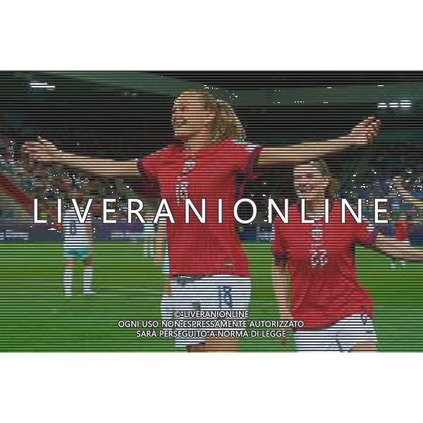 Frida Maanum of Norway celebrates after scoring a goal -Norvegia - Islanda Campionato europeo femminile di calcio UEFA Women\'s EURO 2025 , Arena Thuin Svizzera 10.07.2025 ©TVEM Emmanuele Mastrodonato - AGENZIA ALDO LIVERANI SAS