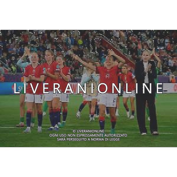 players of Norway celebrates the victory -Norvegia - Islanda Campionato europeo femminile di calcio UEFA Women\'s EURO 2025 , Arena Thuin Svizzera 10.07.2025 ©TVEM Emmanuele Mastrodonato - AGENZIA ALDO LIVERANI SAS