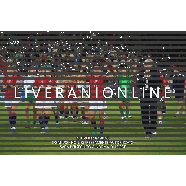 players of Norway celebrates the victory -Norvegia - Islanda Campionato europeo femminile di calcio UEFA Women\'s EURO 2025 , Arena Thuin Svizzera 10.07.2025 ©TVEM Emmanuele Mastrodonato - AGENZIA ALDO LIVERANI SAS