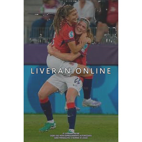 Signe Gaupset of Norway celebrates after scoring a goal with Vilde Boe Risa of Norway -Norvegia - Islanda Campionato europeo femminile di calcio UEFA Women\'s EURO 2025 , Arena Thuin Svizzera 10.07.2025 ©TVEM Emmanuele Mastrodonato - AGENZIA ALDO LIVERANI SAS