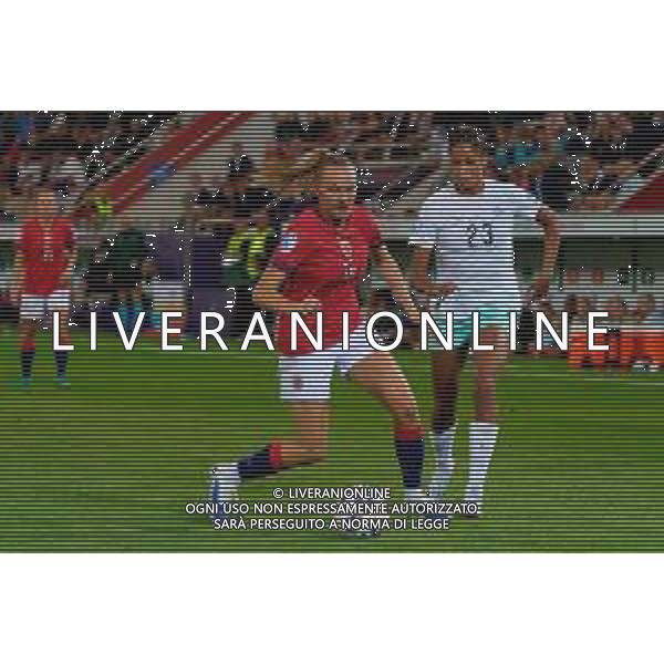 Frida Maanum of Norway in action against Sveindís Jónsdóttir of Iceland -Norvegia - Islanda Campionato europeo femminile di calcio UEFA Women\'s EURO 2025 , Arena Thuin Svizzera 10.07.2025 ©TVEM Emmanuele Mastrodonato - AGENZIA ALDO LIVERANI SAS