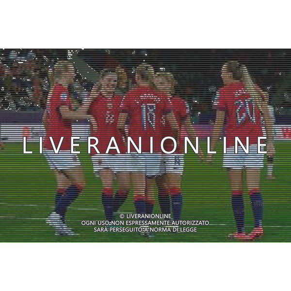 Frida Maanum of Norway celebrates after scoring a goal with teammates -Norvegia - Islanda Campionato europeo femminile di calcio UEFA Women\'s EURO 2025 , Arena Thuin Svizzera 10.07.2025 ©TVEM Emmanuele Mastrodonato - AGENZIA ALDO LIVERANI SAS