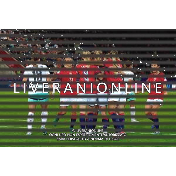 Frida Maanum of Norway celebrates after scoring a goal with teammates -Norvegia - Islanda Campionato europeo femminile di calcio UEFA Women\'s EURO 2025 , Arena Thuin Svizzera 10.07.2025 ©TVEM Emmanuele Mastrodonato - AGENZIA ALDO LIVERANI SAS