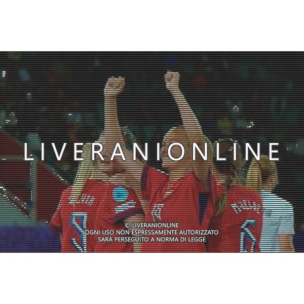 Frida Maanum of Norway celebrates after scoring a goal -Norvegia - Islanda Campionato europeo femminile di calcio UEFA Women\'s EURO 2025 , Arena Thuin Svizzera 10.07.2025 ©TVEM Emmanuele Mastrodonato - AGENZIA ALDO LIVERANI SAS