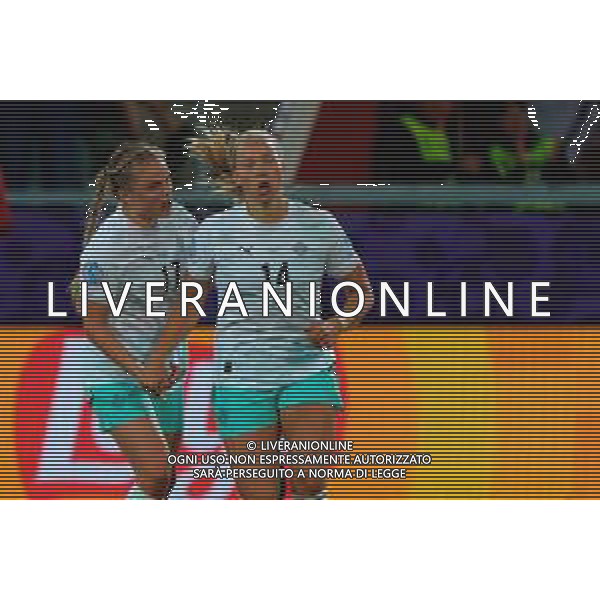 Hlín Eiríksdóttir of Iceland celebrates after scoring a goal with Agla María Albertsdóttir of Iceland -Norvegia - Islanda Campionato europeo femminile di calcio UEFA Women\'s EURO 2025 , Arena Thuin Svizzera 10.07.2025 ©TVEM Emmanuele Mastrodonato - AGENZIA ALDO LIVERANI SAS