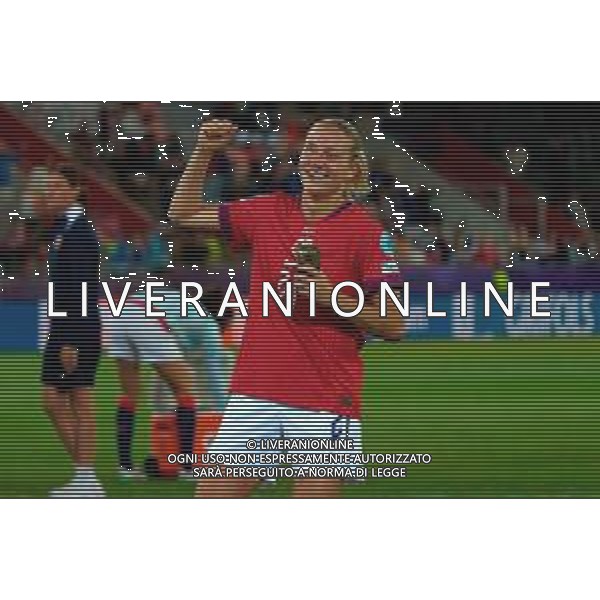 Lisa Naalsund of Norway celebrates -Norvegia - Islanda Campionato europeo femminile di calcio UEFA Women\'s EURO 2025 , Arena Thuin Svizzera 10.07.2025 ©TVEM Emmanuele Mastrodonato - AGENZIA ALDO LIVERANI SAS