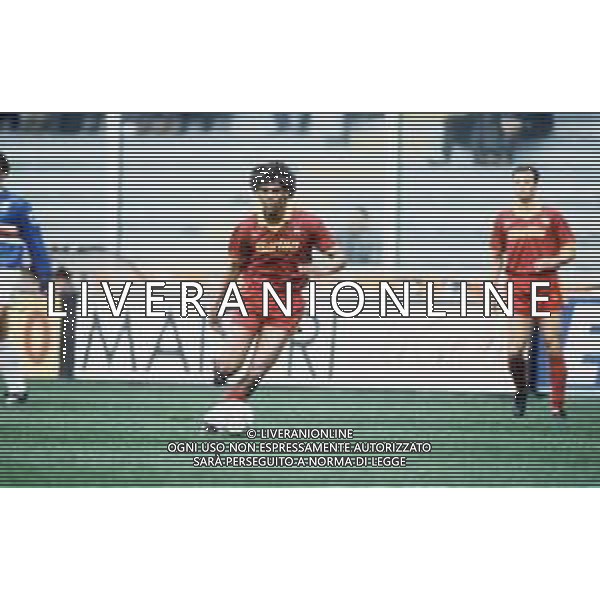 DIAP-RETROSPETTIVA ALDAIR CALCIATORE NELLA FOTO ALDAIR CON LA MAGLIA DELLA ROMA CALCIO NELL\'ANNO 1991-92 AG ALDO LIVERANI SAS 