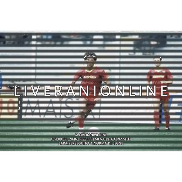 DIAP-RETROSPETTIVA ALDAIR CALCIATORE NELLA FOTO ALDAIR CON LA MAGLIA DELLA ROMA CALCIO NELL\'ANNO 1991-92 AG ALDO LIVERANI SAS 