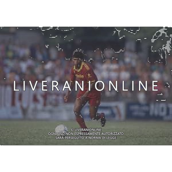 DIAP-RETROSPETTIVA ALDAIR CALCIATORE NELLA FOTO ALDAIR CON LA MAGLIA DELLA ROMA CALCIO NELL\'ANNO 1991-92 AG ALDO LIVERANI SAS 