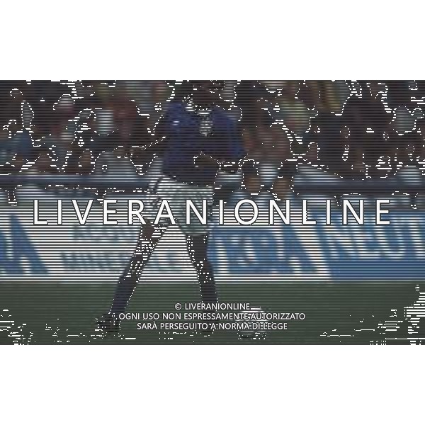 DIAP-RETROSPETTIVA ALDAIR CALCIATORE NELLA FOTO ALDAIR CON LA MAGLIA DELLA NAZIONALE BRASILE CALCIO NELL\'ANNO 1991-92 AG ALDO LIVERANI SAS