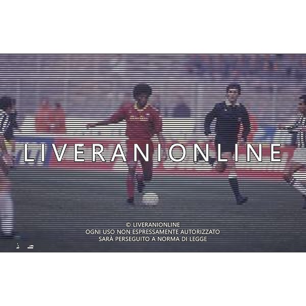 DIAP-RETROSPETTIVA ALDAIR CALCIATORE NELLA FOTO ALDAIR CON LA MAGLIA DELLA ROMA CALCIO NELL\'ANNO 1991-92 AG ALDO LIVERANI SAS