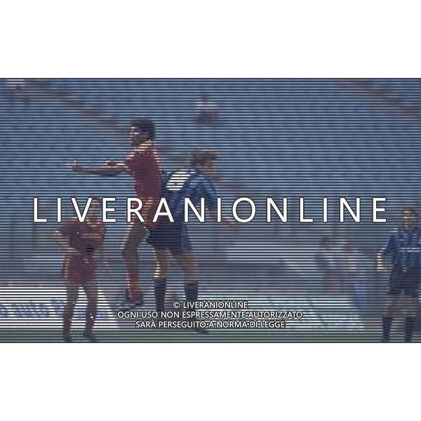 DIAP-RETROSPETTIVA ALDAIR CALCIATORE NELLA FOTO ALDAIR CON LA MAGLIA DELLA ROMA CALCIO NELL\'ANNO 1991-92 AG ALDO LIVERANI SAS