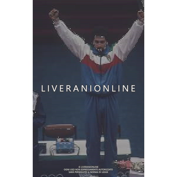 DIAP-RETROSPETTIVA STEFANO CERIONI SCHERMA NELLA FOTO STEFANO CERIONI ALLE OLIMPIADI DI SEUL NELL\'ANNO 1988 AG ALDO LIVERANI SAS