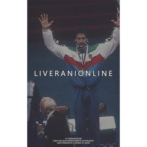 DIAP-RETROSPETTIVA STEFANO CERIONI SCHERMA NELLA FOTO STEFANO CERIONI ALLE OLIMPIADI DI SEUL NELL\'ANNO 1988 AG ALDO LIVERANI SAS