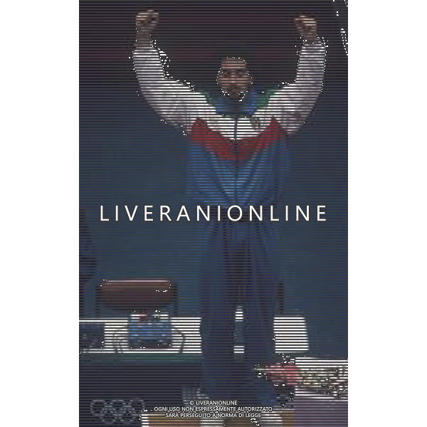DIAP-RETROSPETTIVA STEFANO CERIONI SCHERMA NELLA FOTO STEFANO CERIONI ALLE OLIMPIADI DI SEUL NELL\'ANNO 1988 AG ALDO LIVERANI SAS