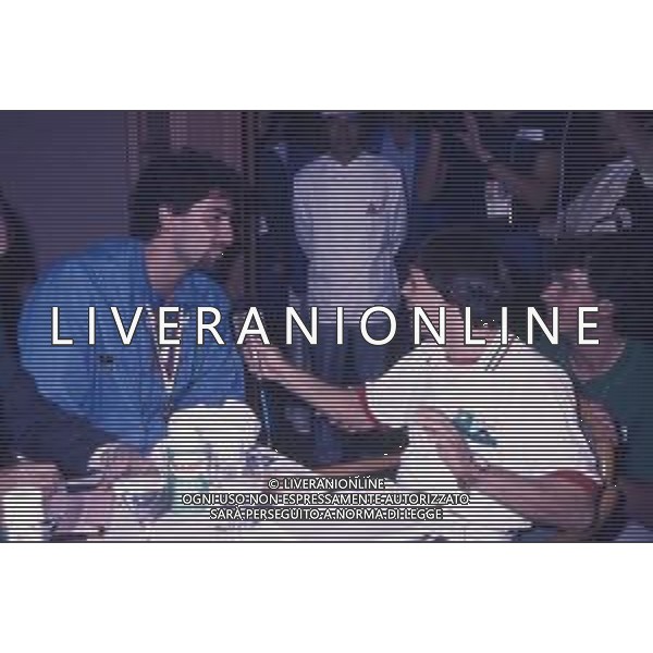 DIAP-RETROSPETTIVA STEFANO CERIONI SCHERMA NELLA FOTO STEFANO CERIONI ALLE OLIMPIADI DI SEUL NELL\'ANNO 1988 CON VINCENZO MAENZA AG ALDO LIVERANI SAS