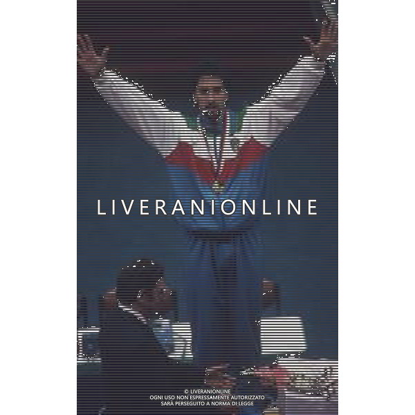 DIAP-RETROSPETTIVA STEFANO CERIONI SCHERMA NELLA FOTO STEFANO CERIONI ALLE OLIMPIADI DI SEUL NELL\'ANNO 1988 AG ALDO LIVERANI SAS