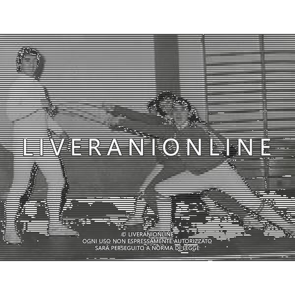 NEG-RETROSPETTIVA STEFANO CERIONI SCHERMA NELLA FOTO STEFANO CERIONI AG ALDO LIVERANI SAS