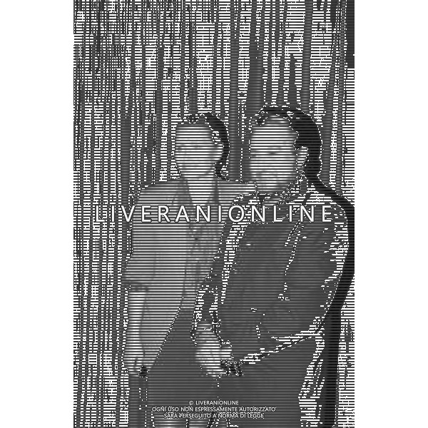 NEG- RETROSPETTIVA ERIKA BLANC ATTRICE  NELLA FOTO ERIKA BLANC E ALBERTO LIONELLO NELL\'ANNO 1992 A MILANO A TEATRO AG ALDO LIVERANI SAS