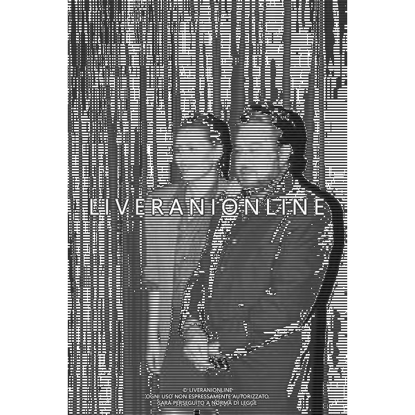 NEG- RETROSPETTIVA ERIKA BLANC ATTRICE  NELLA FOTO ERIKA BLANC E ALBERTO LIONELLO NELL\'ANNO 1992 A MILANO A TEATRO AG ALDO LIVERANI SAS