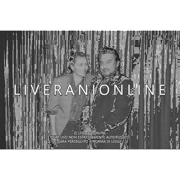 NEG- RETROSPETTIVA ERIKA BLANC ATTRICE  NELLA FOTO ERIKA BLANC E ALBERTO LIONELLO NELL\'ANNO 1992 A MILANO A TEATRO AG ALDO LIVERANI SAS