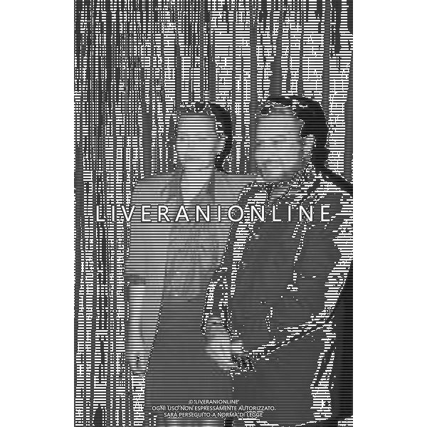 NEG- RETROSPETTIVA ERIKA BLANC ATTRICE  NELLA FOTO ERIKA BLANC E ALBERTO LIONELLO NELL\'ANNO 1992 A MILANO A TEATRO AG ALDO LIVERANI SAS